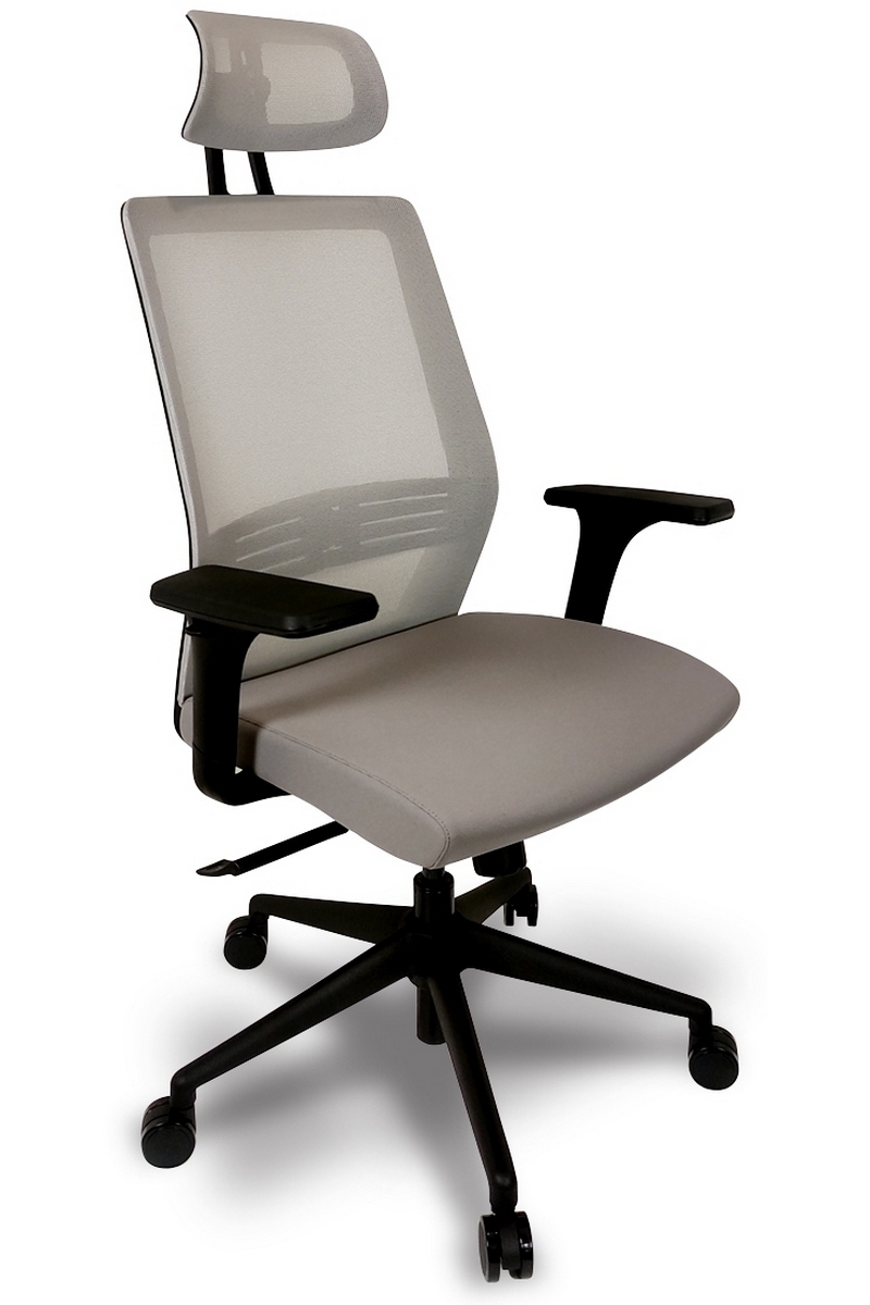 Фото Эргономичное офисное кресло Falto Soul-Automatic SOL-AUTOMATIC-01KAL (серое, каркас черный)