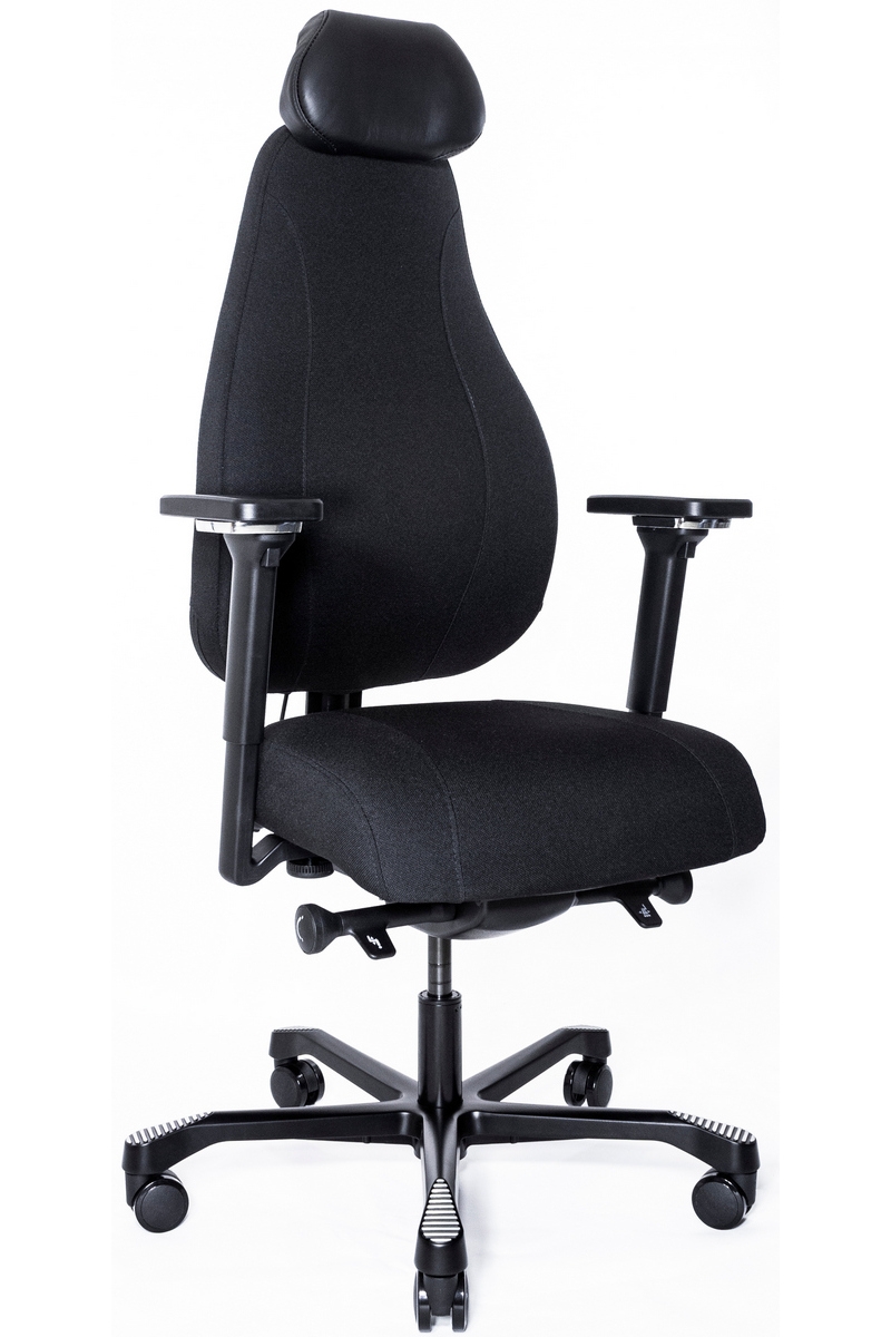 Фото Эргономичное офисное кресло Falto Profi Dispatcher Lux Long 1901-8H (серое, каркас черный)