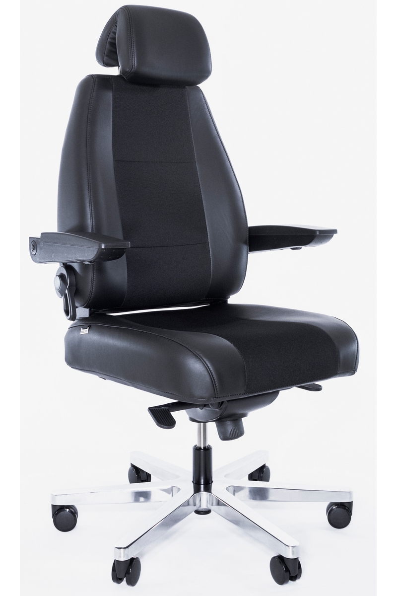 Фото Эргономичное офисное кресло Falto Profi Dispatcher XXL 1502-2H - черное