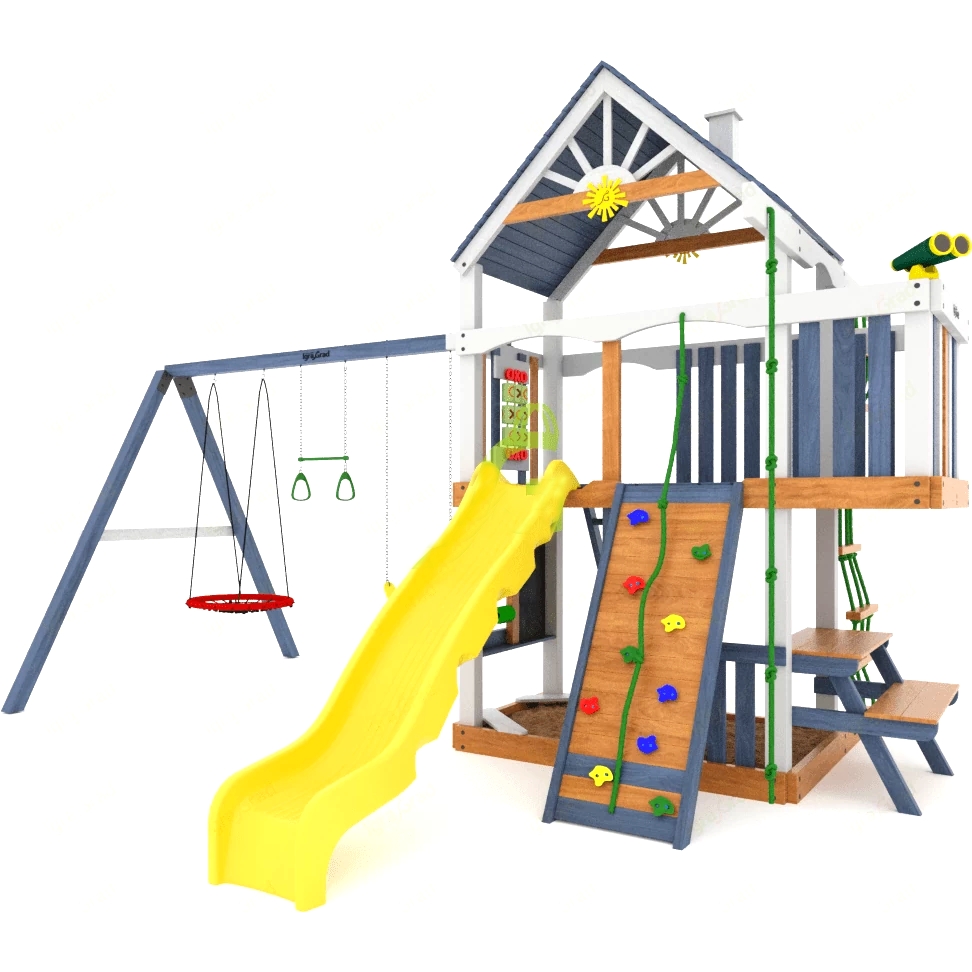 Фото Детская игровая площадка IgraGrad Premium Шато (дерево) модель 1