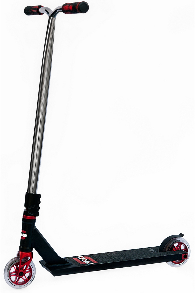 Фото Трюковый самокат Haevner S-Pro - черный, красный, хром