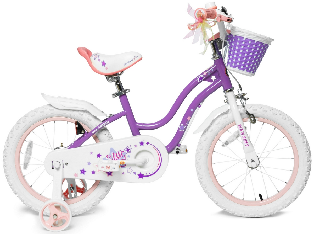 Фото Велосипед Royal Baby Stargirl Steel 16 - фиолетовый
