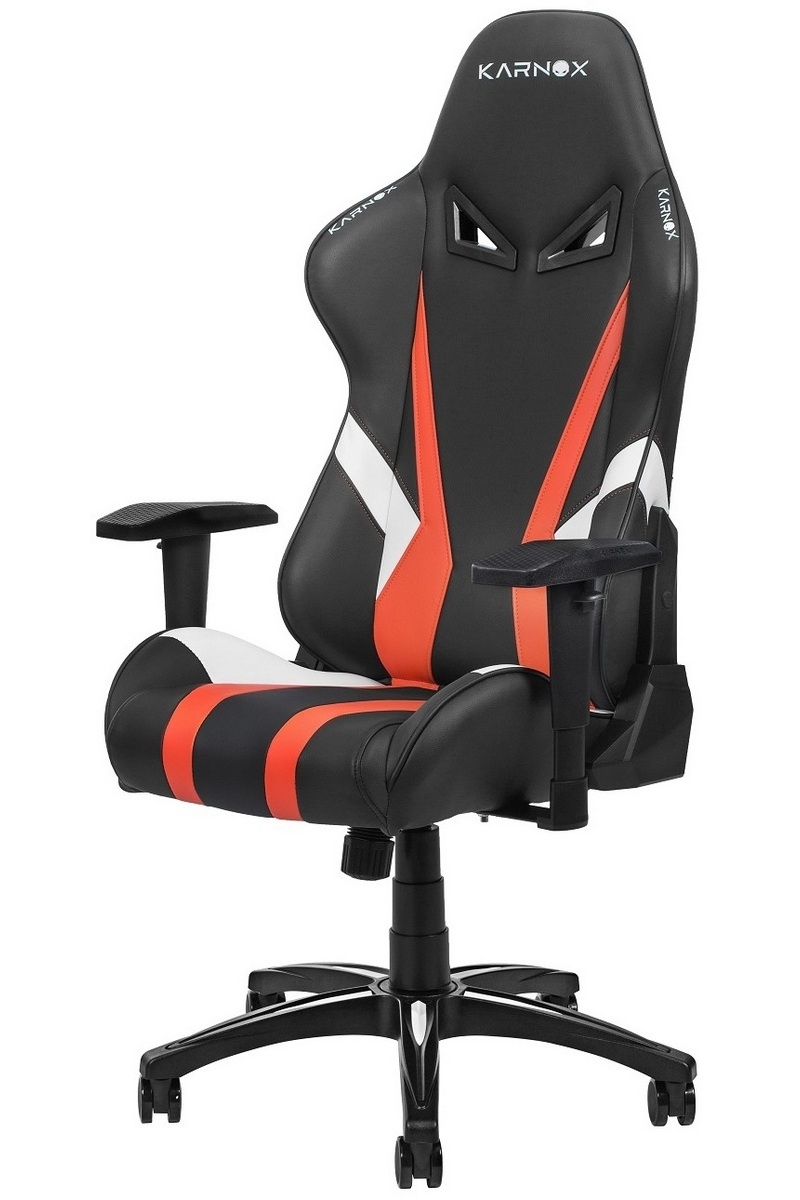 Фото Премиум игровое кресло Karnox Hero Lava Edition - черно-оранжевое