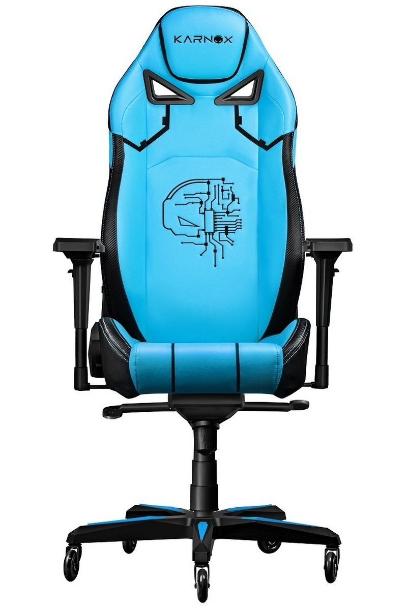 Фото Премиум игровое кресло Karnox Gladiator Cybot Edition - голубое