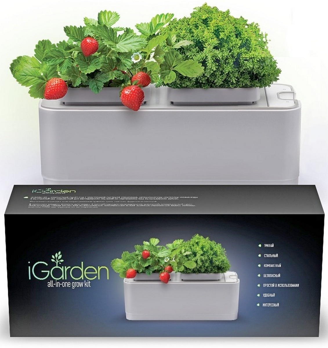 Фото Компактный смарт-сад Назад К Истокам iGarden