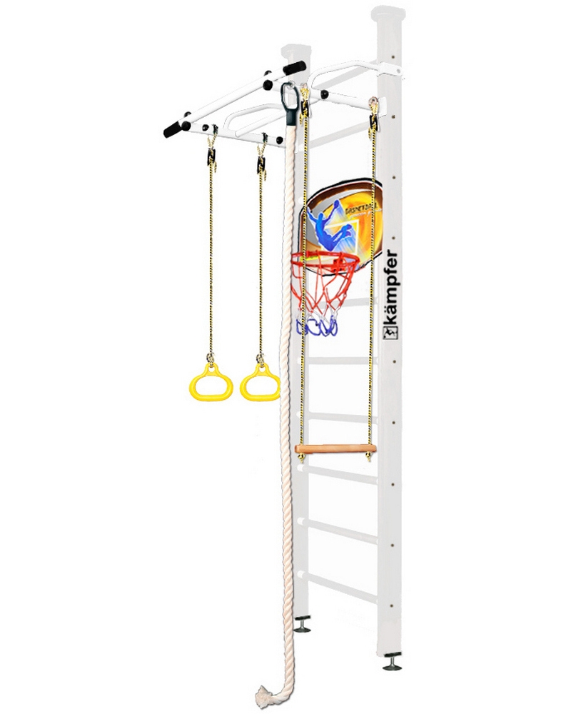 Фото Домашний спортивный комплекс Kampfer Helena Ceiling Basketball Shield - жемчужный белый
