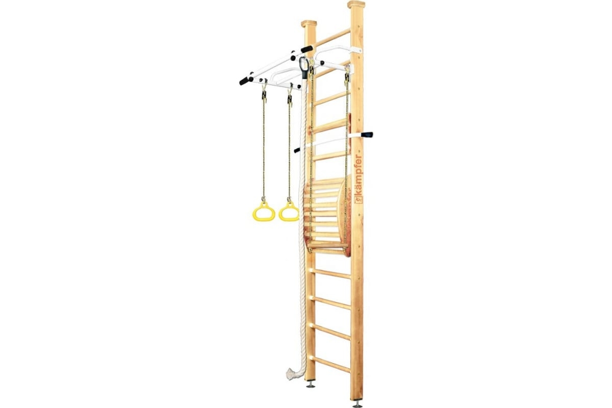 Фото Домашний спортивный комплекс Kampfer Helena Maxi Ceiling - натуральный, белый антик (3 м)