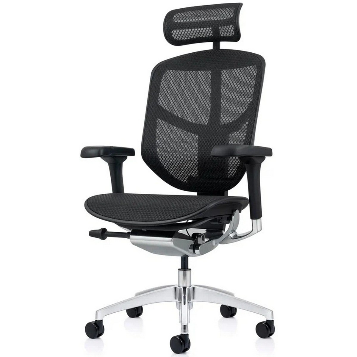Фото Ортопедическое офисное кресло Falto Enjoy Elite 2 (черное, крестовина металл)