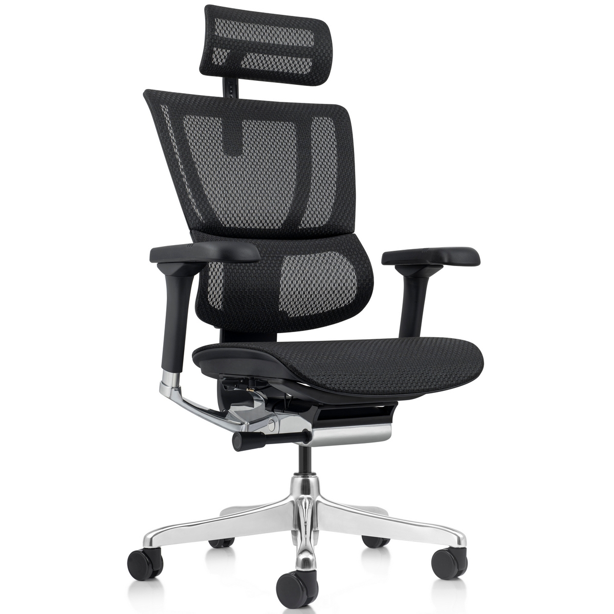 Фото Ортопедическое офисное кресло Falto IOO-E2 Elite (черное, крестовина металл)