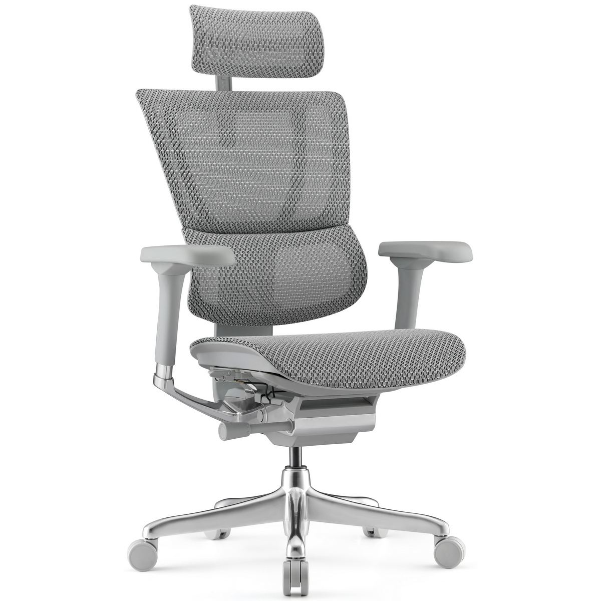 Фото Ортопедическое офисное кресло Falto IOO-E2 Elite (серое, крестовина металл)