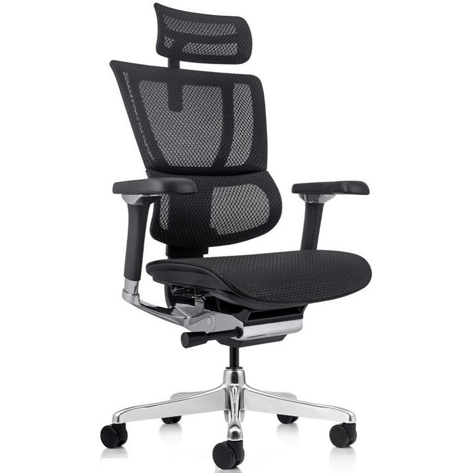 Фото Ортопедическое офисное кресло Falto IOO 2 Pro Electro (черное, крестовина металл)