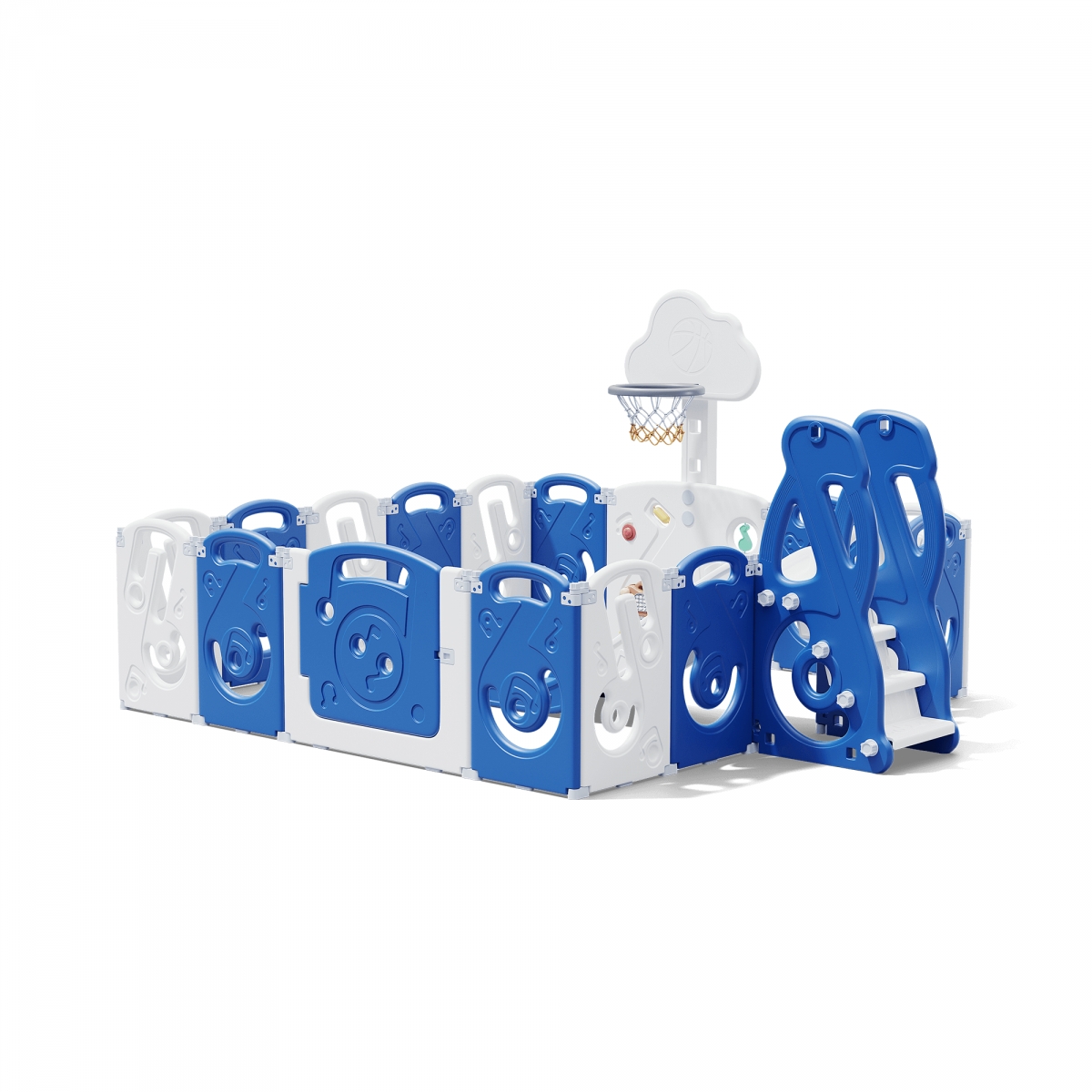 Фото Манеж Unix Kids Supreme Music 200x200 см - Blue