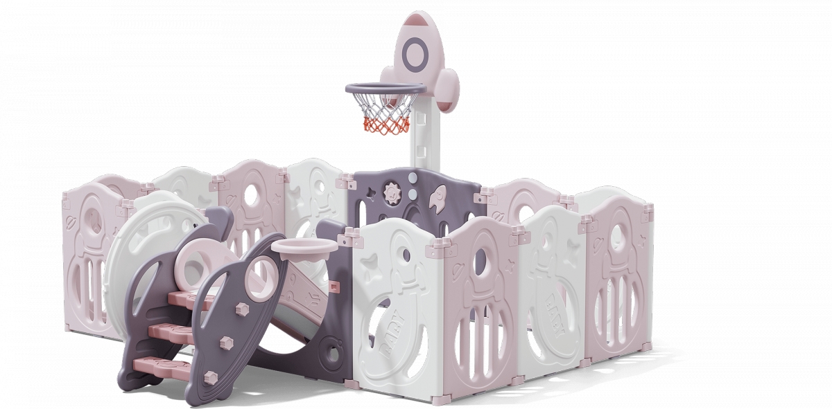 Фото Манеж Unix Kids Supreme Space 160x160 см - Rose