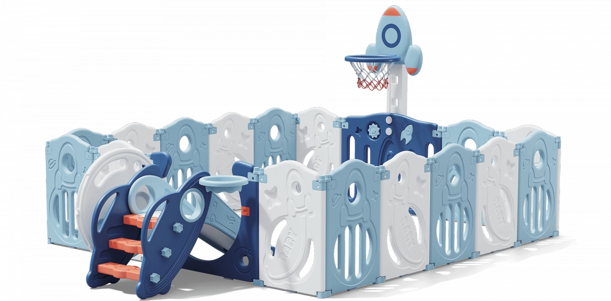 Фото Манеж Unix Kids Supreme Space 200x200 см - Blue