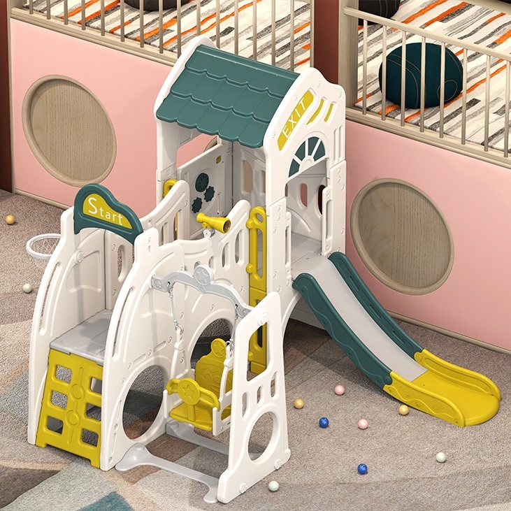 Фото Игровой комплекс Unix Kids Playhouse с горкой и качелями