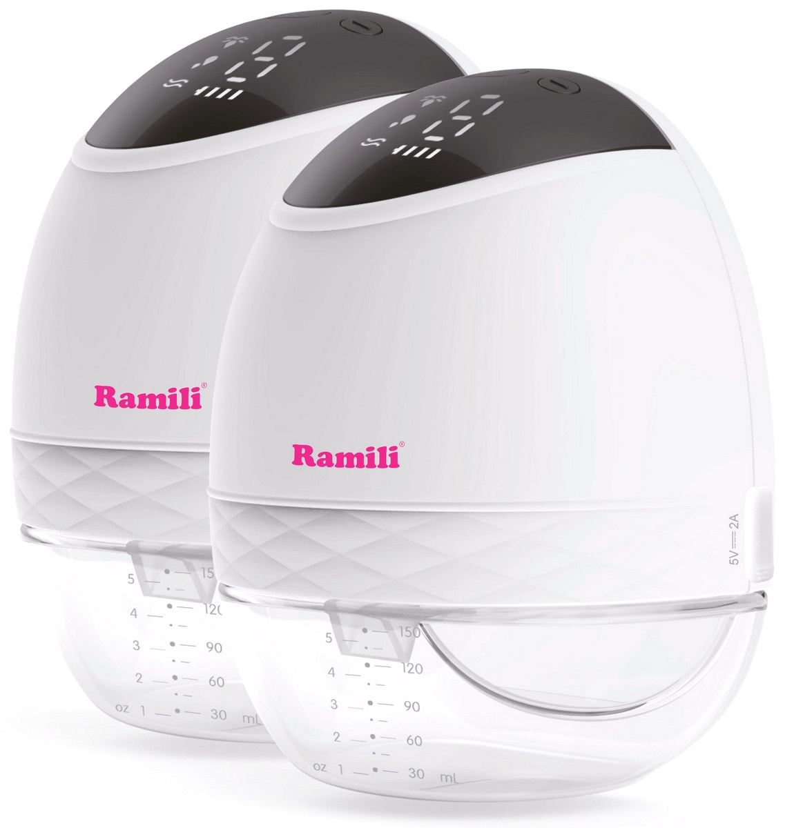 Фото Комплект из 2-х двухфазных электрических молокоотсосов Ramili SE500X2