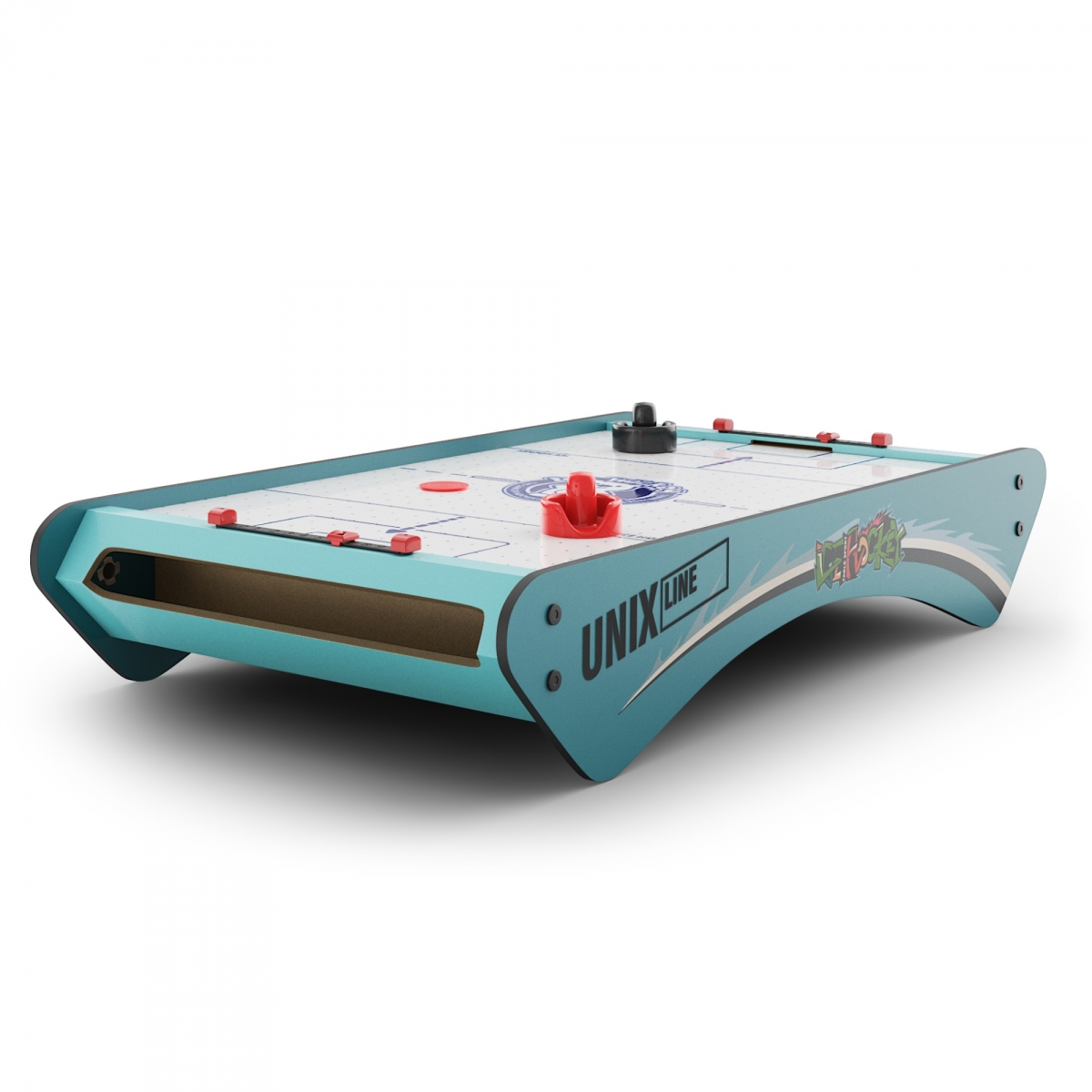 Фото Игровой стол Unix Line мини Аэрохоккей настольный (73х40 cм)