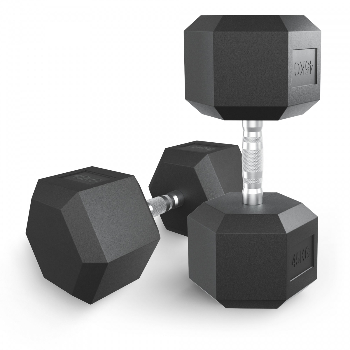 Фото Гантель гексагональная Unix Fit обрезиненная 45 кг