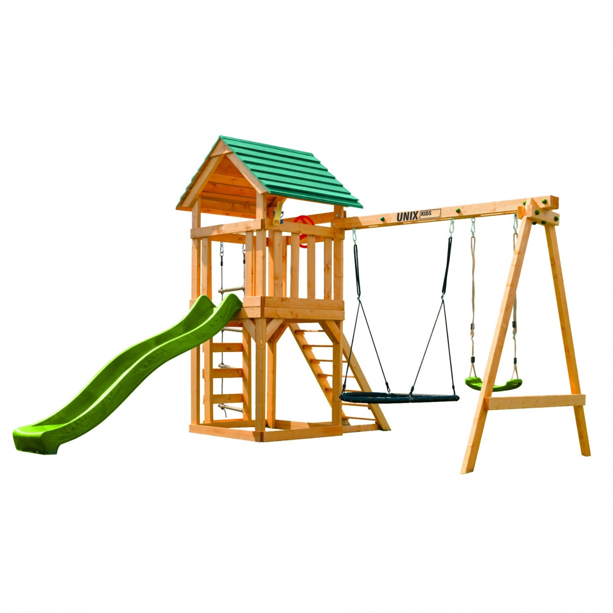 Фото Детский игровой комплекс Unix Kids 6 в 1 - Light Green