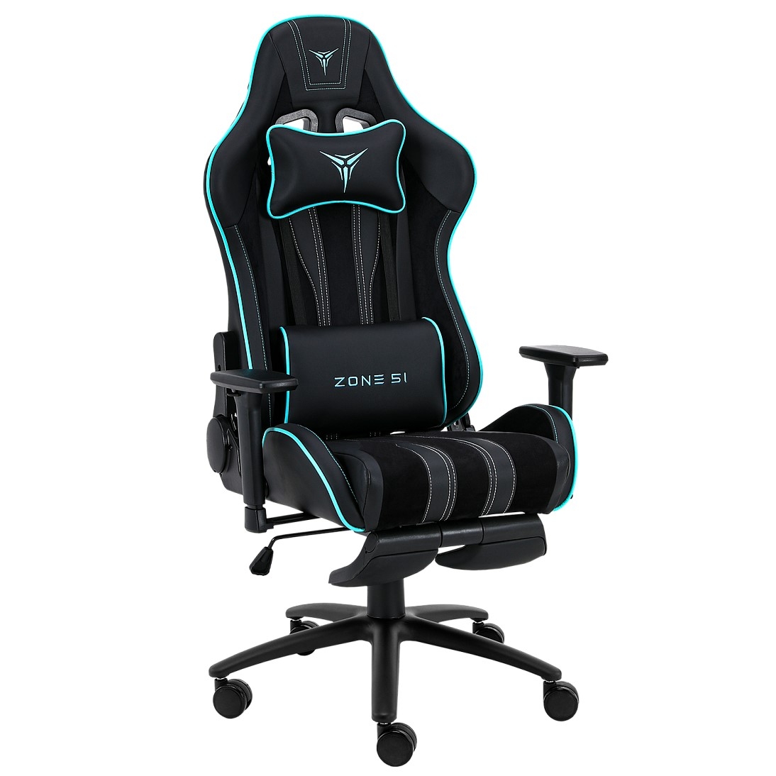 Фото Кресло компьютерное игровое Zone 51 Gravity Plus Black-Cyan