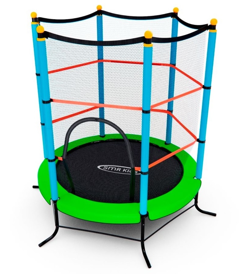 Фото Детский батут DFC SMRKids с сеткой - 140 см (зеленый)