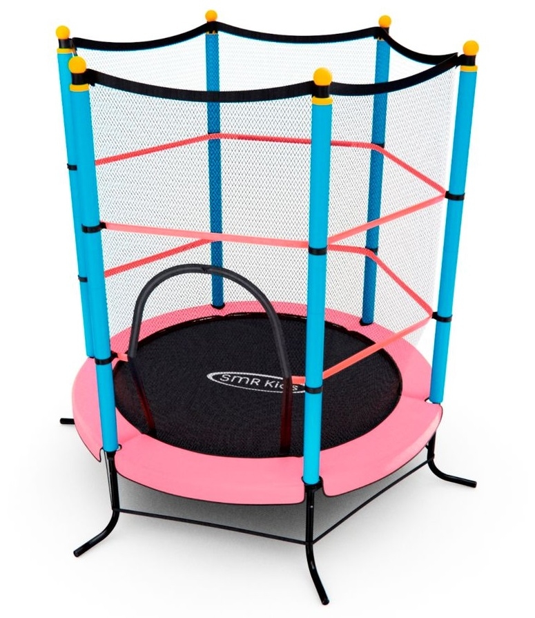 Фото Детский батут DFC SMRKids с сеткой - 140 см (розовый)