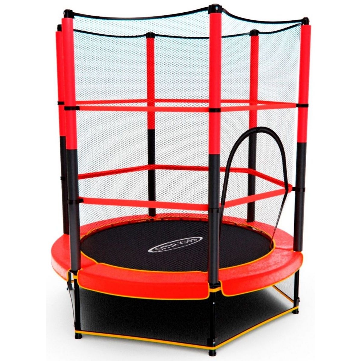 Фото Детский батут DFC Trampoline с сеткой - 140 см (красный)