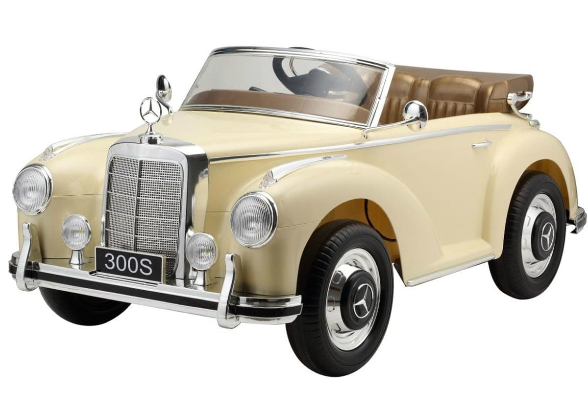 Электромобиль River Toys Mercedes-Benz 300S - бежевый