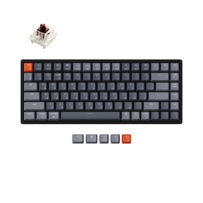 Фото Беспроводная клавиатура Keychron K2 (RGB подсветка, Hot-Swap Gateron Brown Switch)