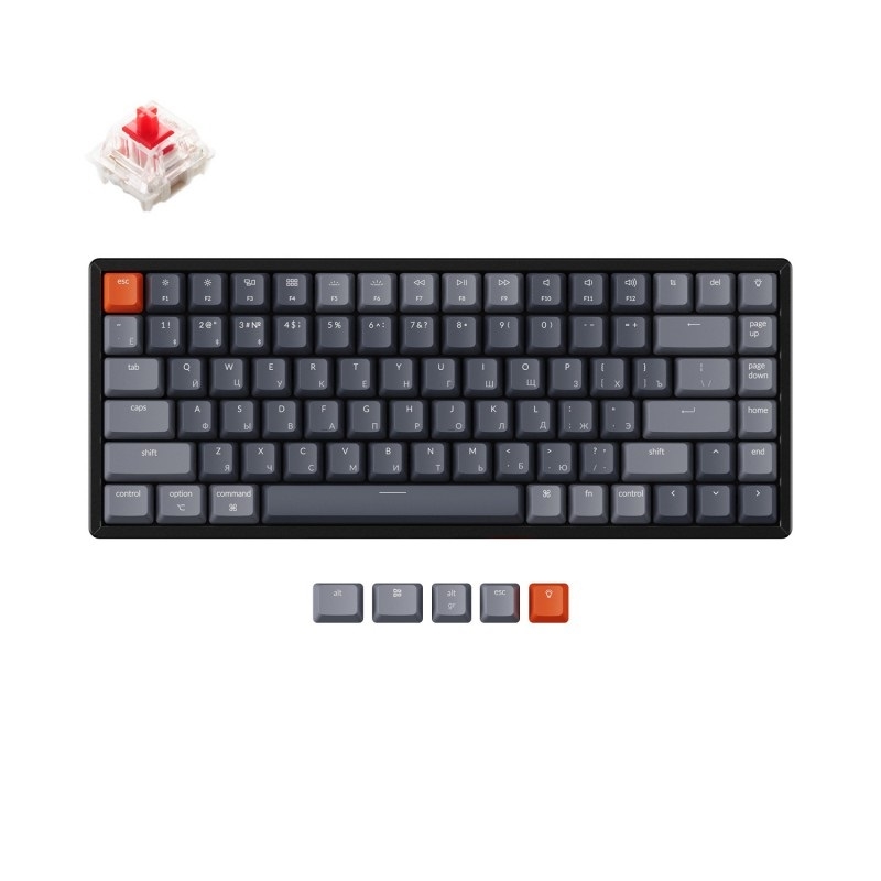 Фото Беспроводная клавиатура Keychron K2 (RGB подсветка, Hot-Swap Gateron Red Switch)