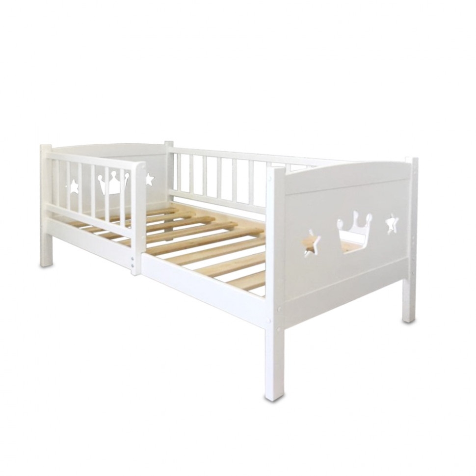 Фото Кровать подростковая Malika Royal Star 160х80 см - белая