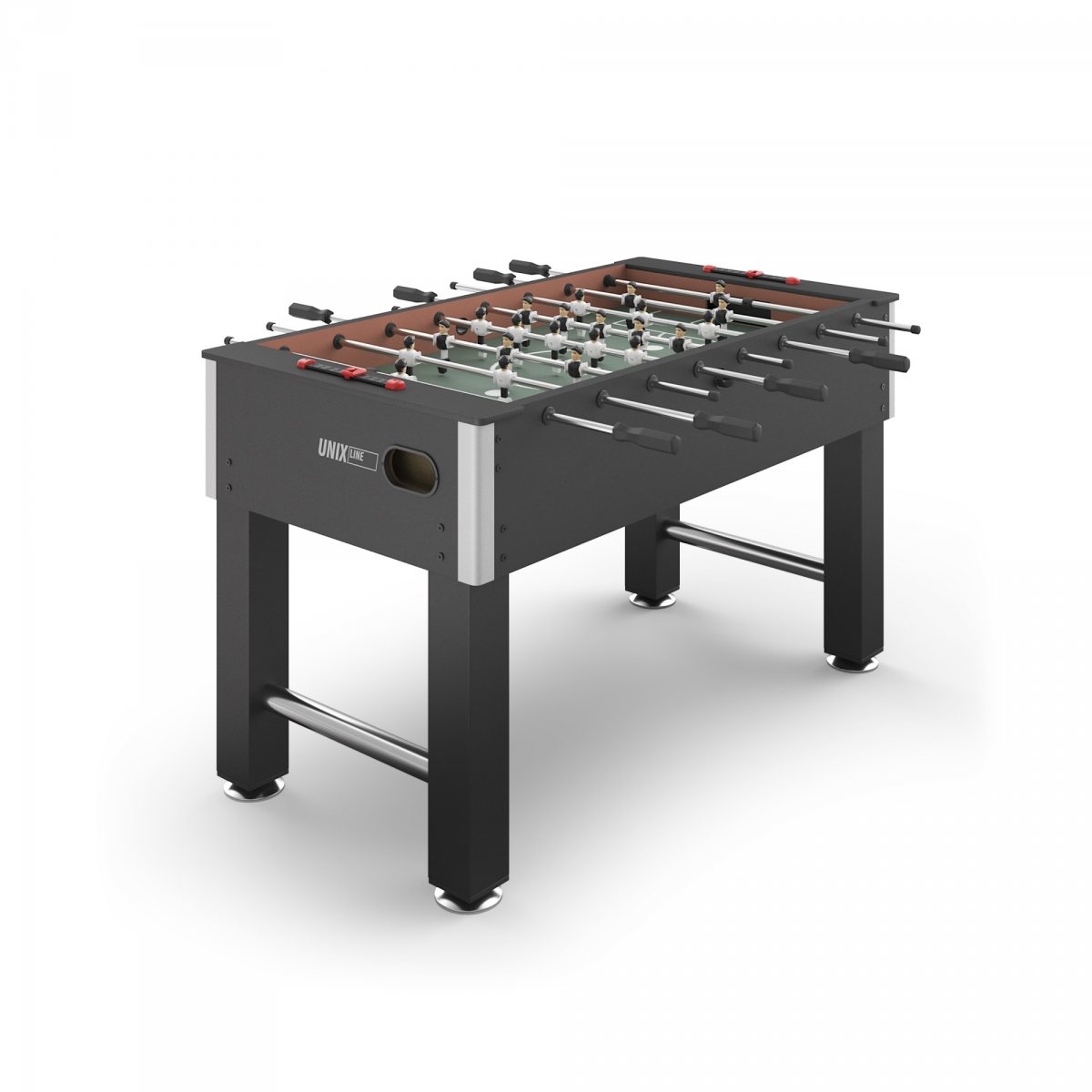 Фото Игровой стол Unix Line Футбол - Кикер 140х74 cм - Black