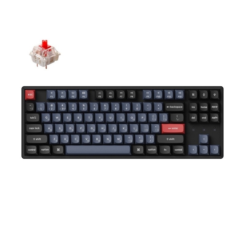    QMK Keychron K8 Pro - 87  (Hot-Swap, Gateron G pro Red Switch)