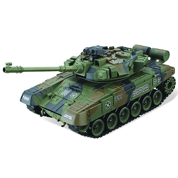 Фото Радиоуправляемый танк House Hold Vladimir Russian T90 1:20 - зеленый