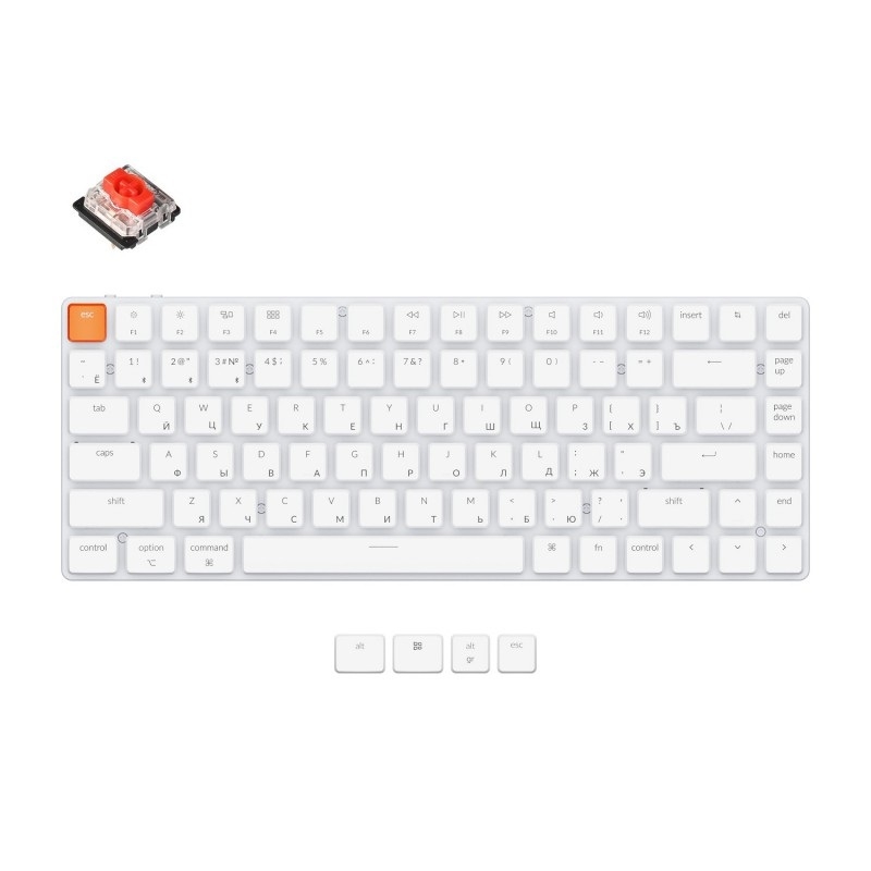     Keychron K3 - 84  ( , Gateron Red Switch)