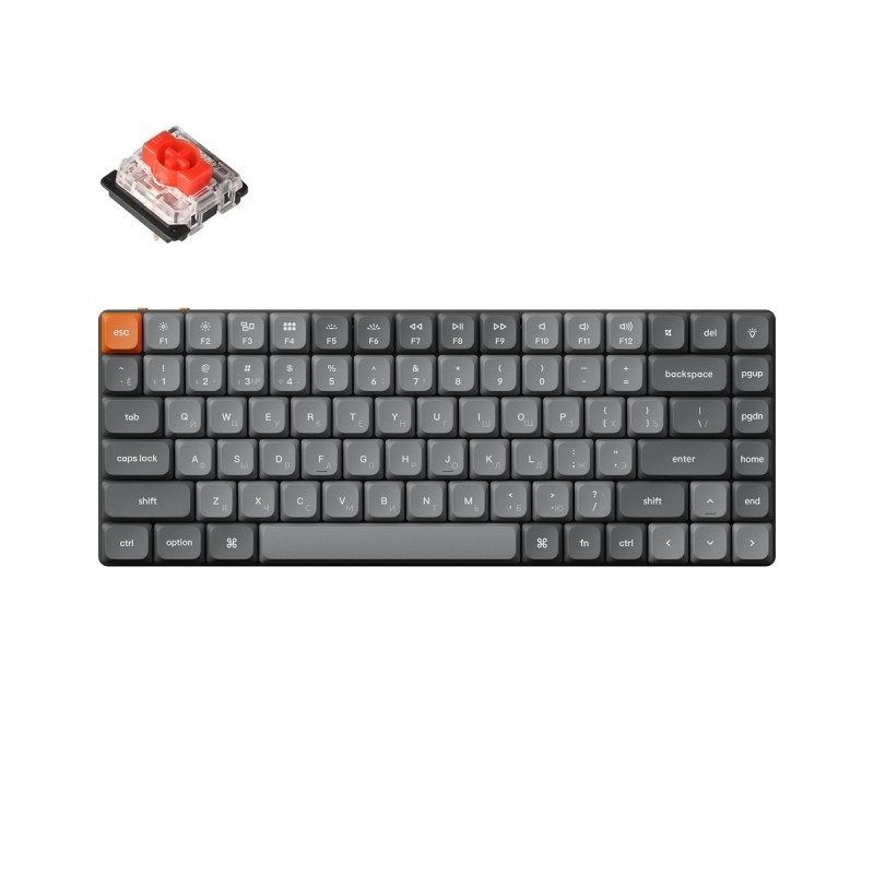 Фото Беспроводная ультратонкая клавиатура QMK Keychron K3 Max - 84 клавиши (RGB-подсветка, Gateron Red Switch)