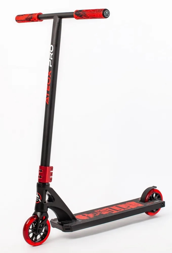Фото Трюковый самокат Ateox Killer New 2023 - черный-красный