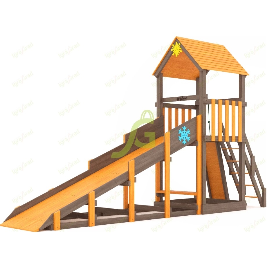 Фото Всесезонная игровая площадка IgraGrad С Tower со скалодромом SF1