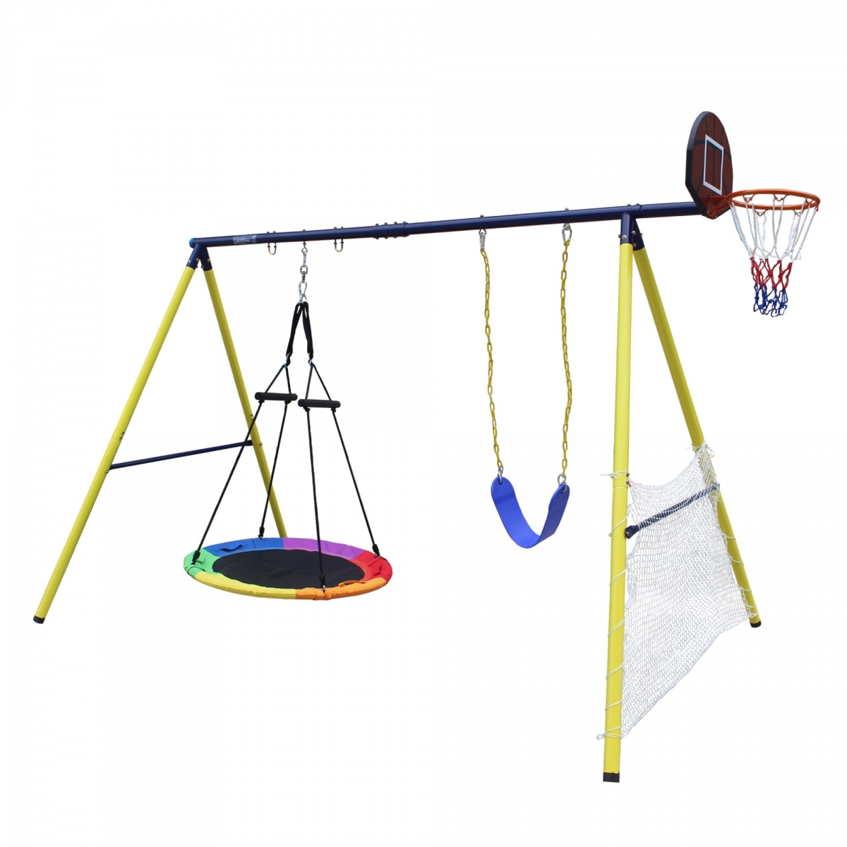 Фото Игровой комплекс с воротами Unix Kids 4 в 1 Yellow