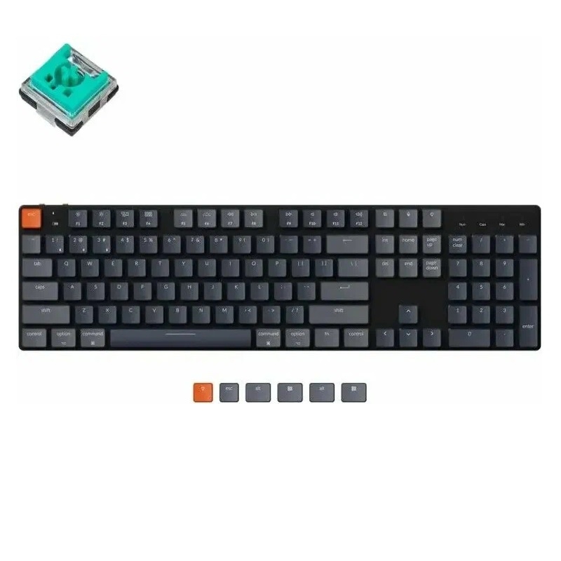 Фото Беспроводная ультратонкая клавиатура Keychron K5SE Full Size (RGB подсветка Mint Switch)