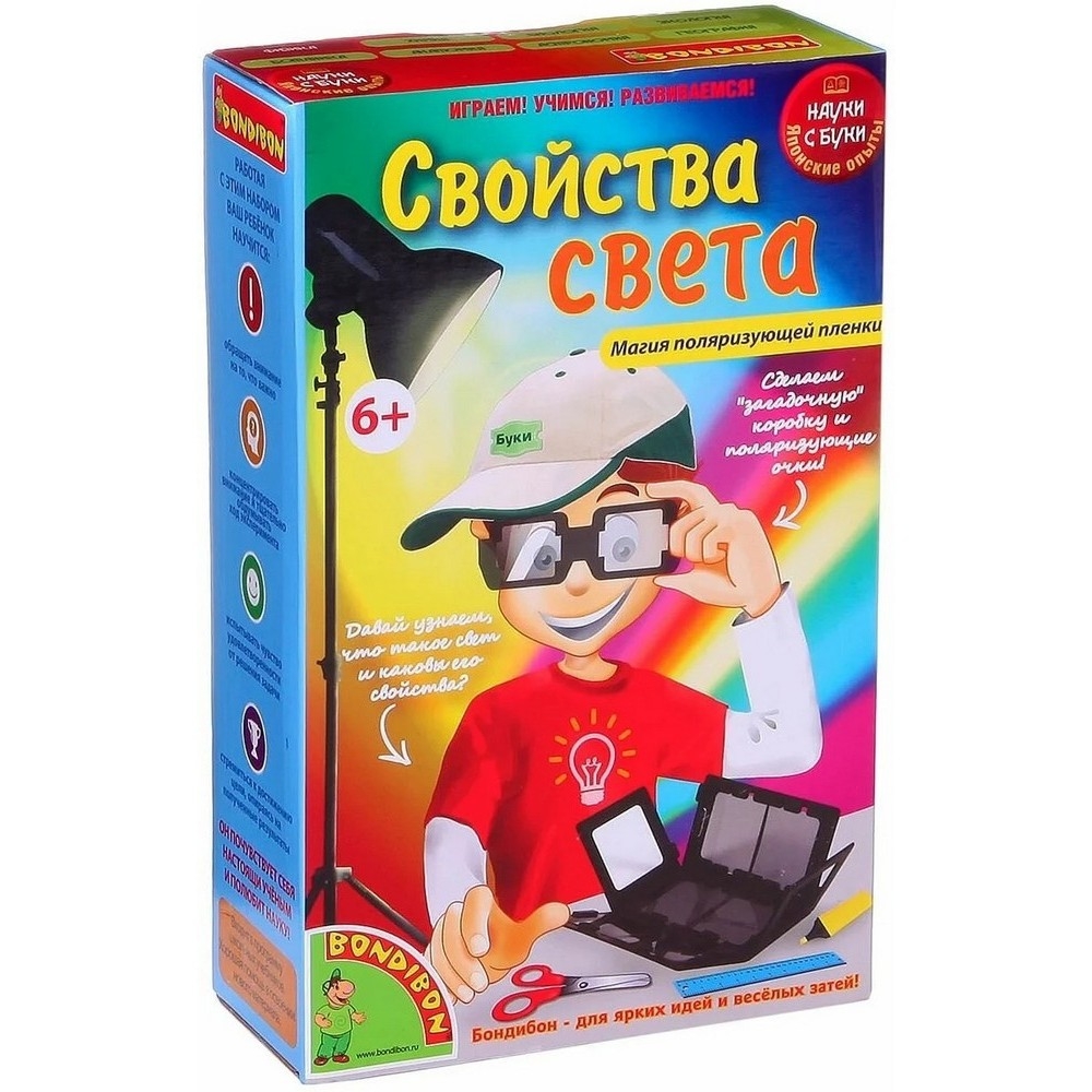 Фото Набор Bondibon Японские опыты Науки с Буки - Свойства света