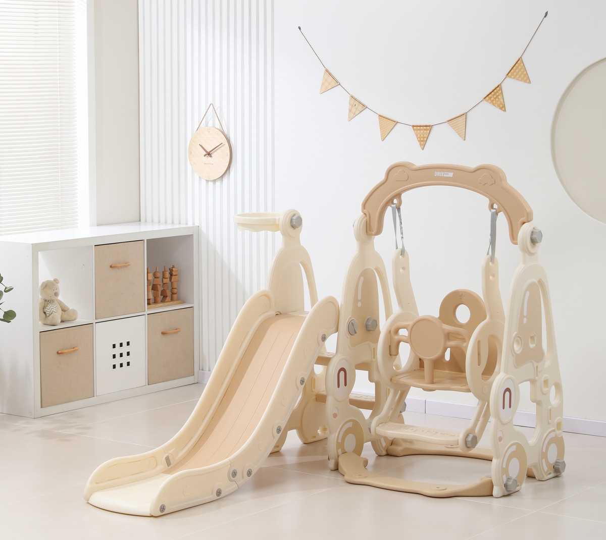 Фото Горка с качелями Unix Kids Car Camel