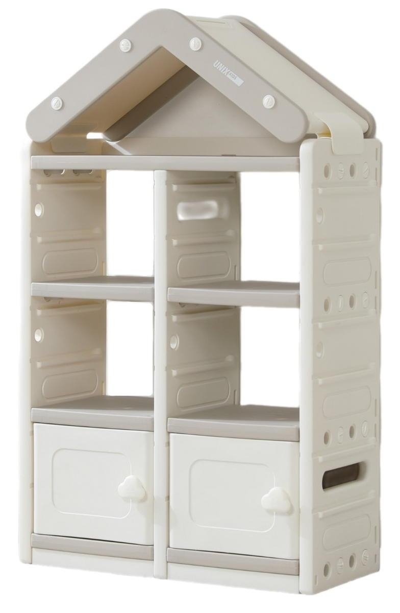 Фото Стеллаж для игрушек Unix Kids House Grey - 2 ящика