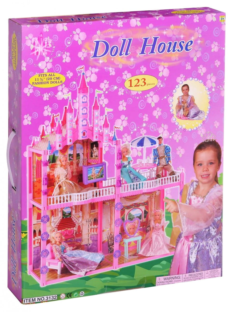 Дом BONDIBON с куклами и мебелью