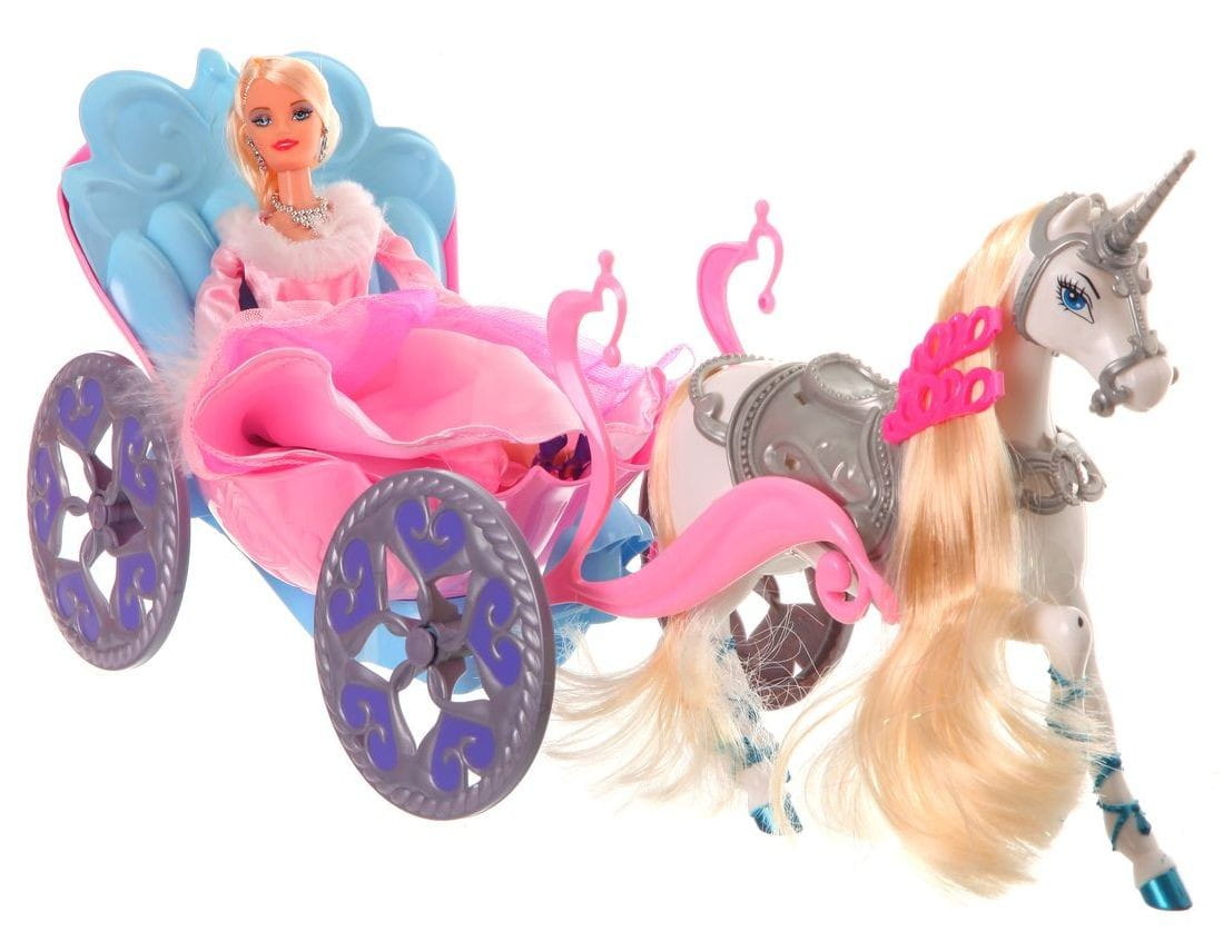 Игровой набор BONDIBON Карета с лошадью и куклой