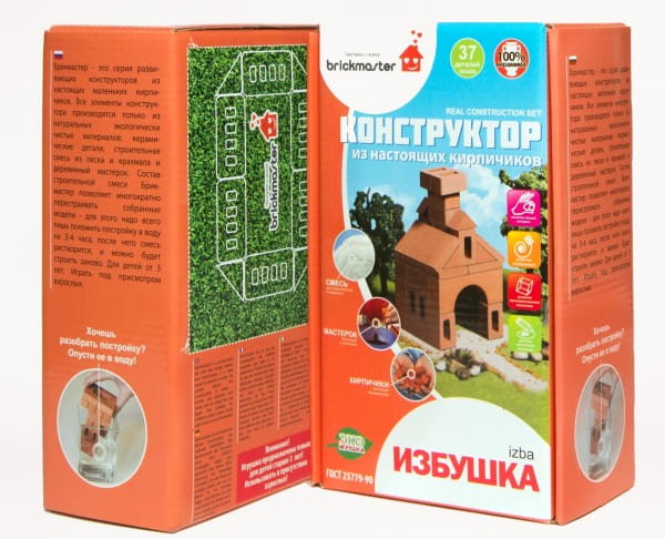 Конструктор из кирпичиков BRICKMASTER Избушка - 37 деталей