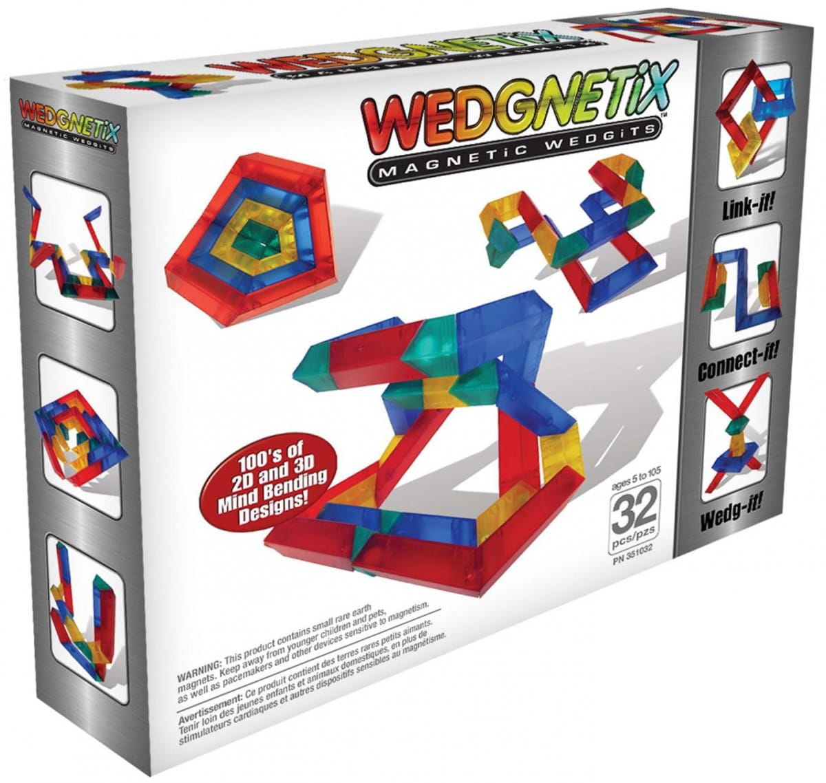 Конструктор WEDGITS Wedgnetix - 32 детали